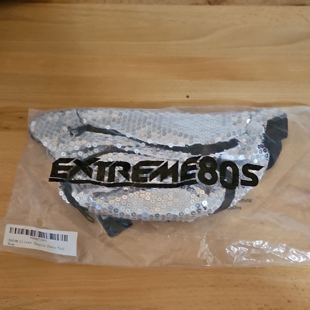 Silver Sequin Fanny Pack